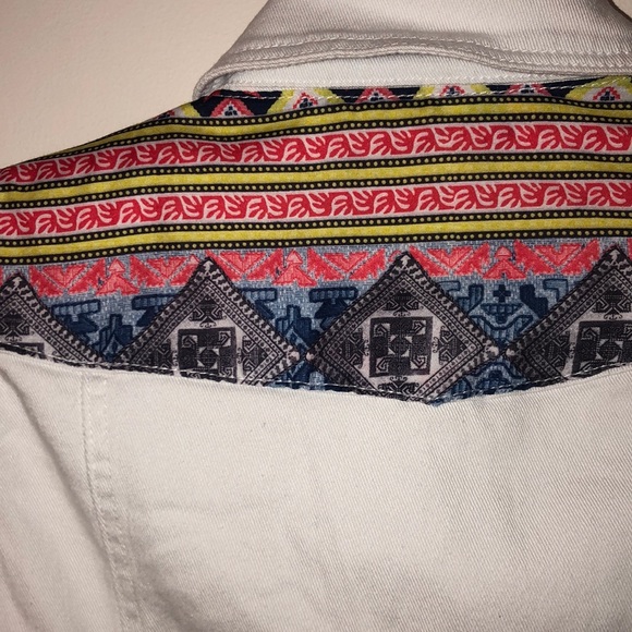 Love Culture White Denim Vest - Picture 4 of 4